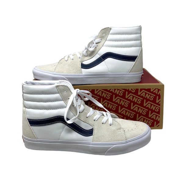 VANS Sk8-Hi Classic Sport Shoes Suede Canvas Sneakers SB White Women VN0A32QG9YG - Picture 4 of 9